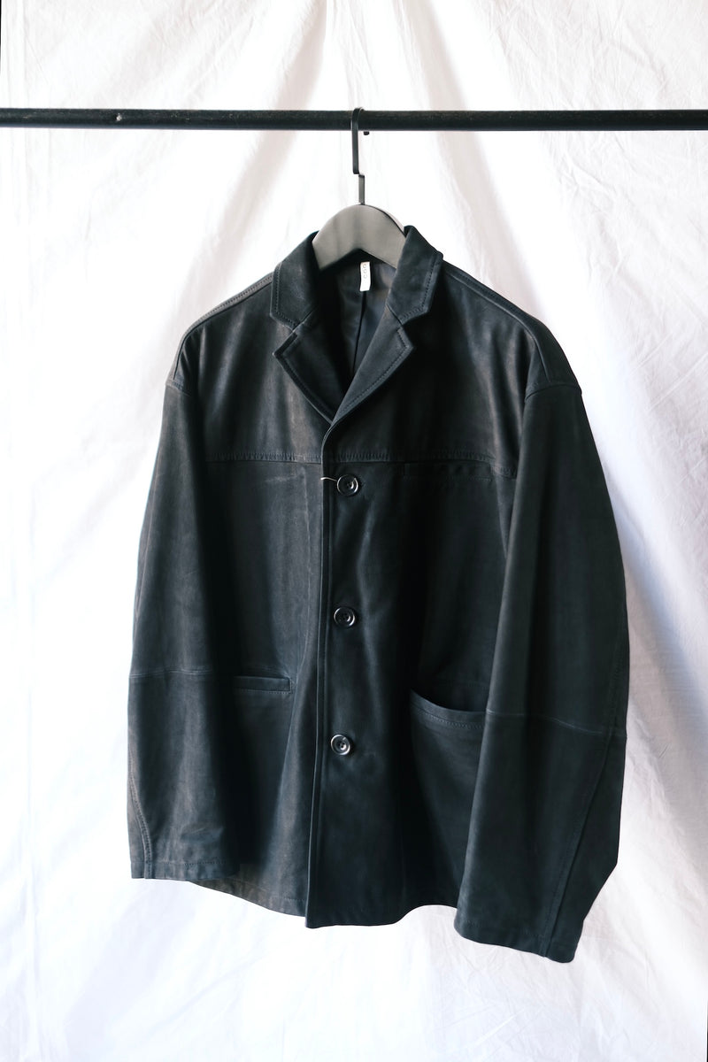 Boxtailored Jacket / Cow Suede – acacia