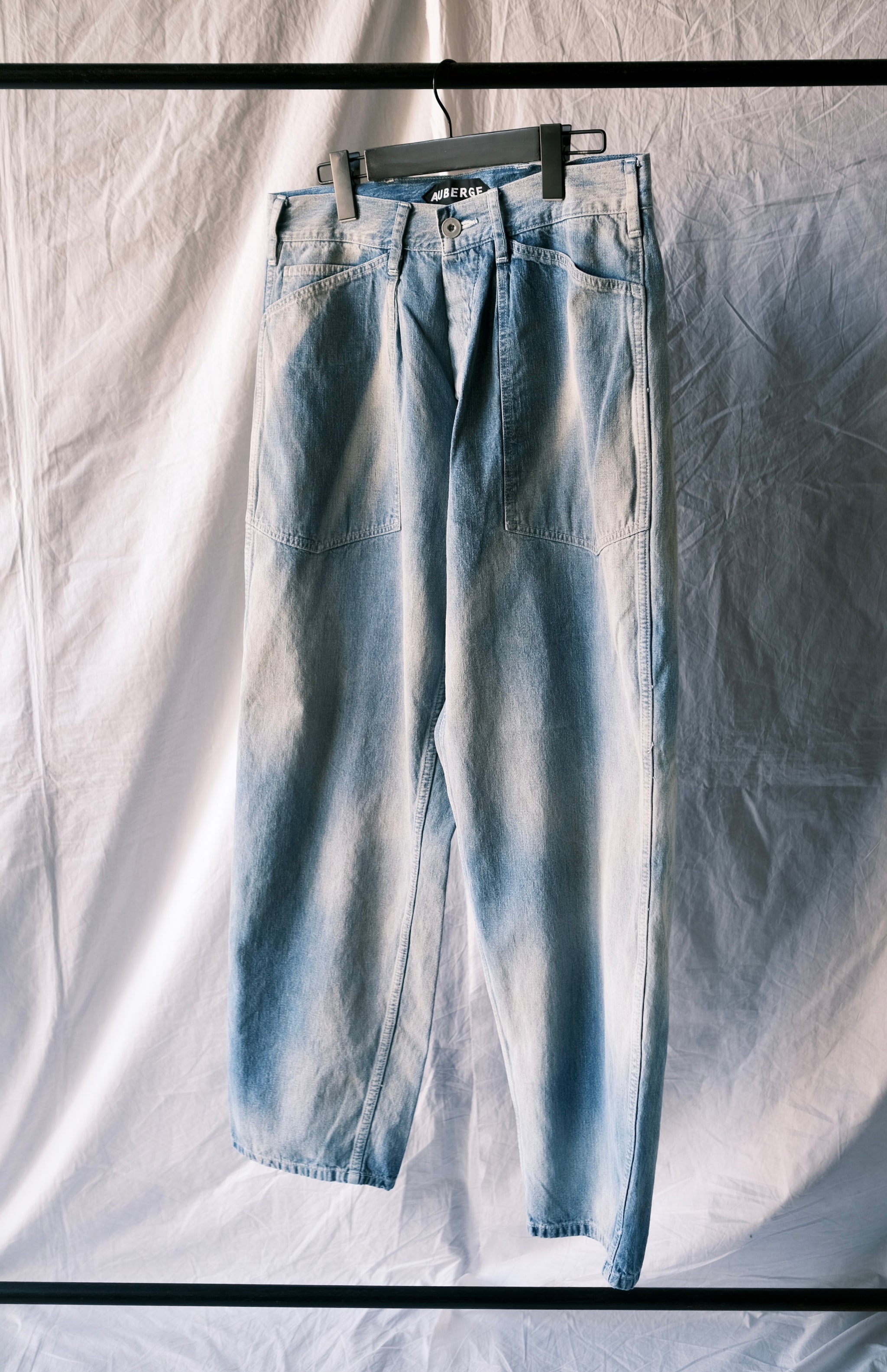 パンツ AUBERGE 25SS GASPARD BL(SUNBURN) オーベルジュ AUBERGE 25ss ガスパール ブリーチ 日焼けデニム