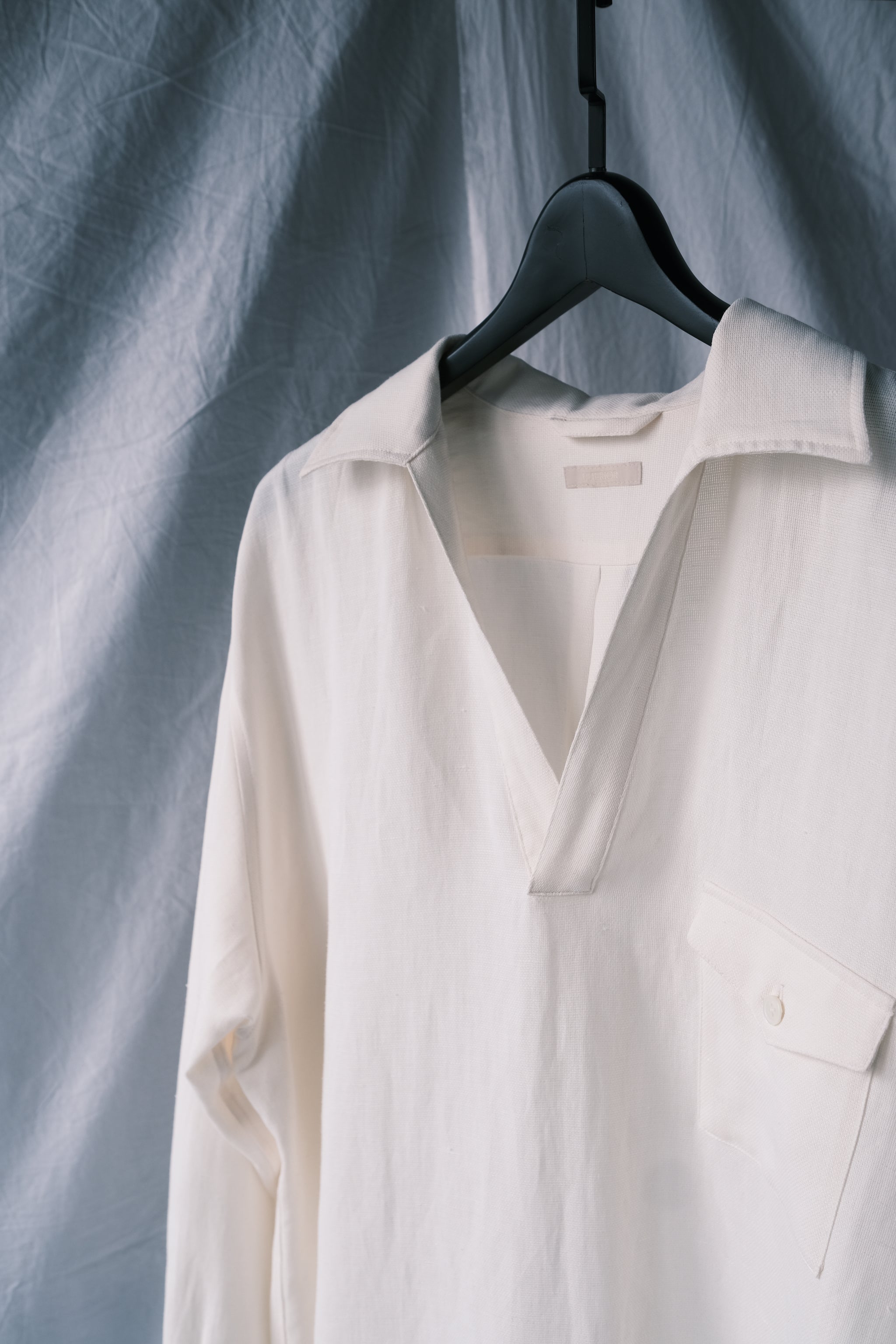 TA/L MESH SKIPPER SHIRT / ECRU – acacia