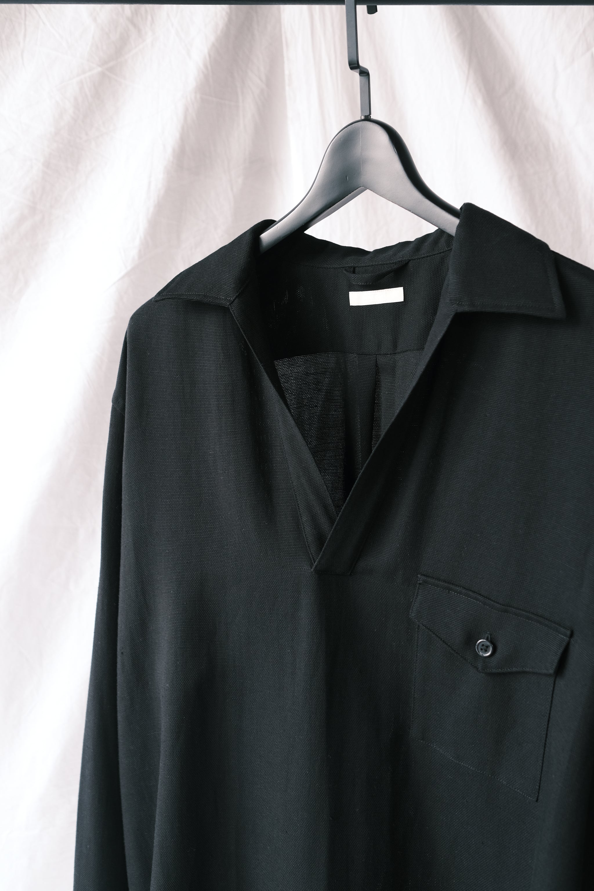 TA/L MESH SKIPPER SHIRT / BLACK – acacia