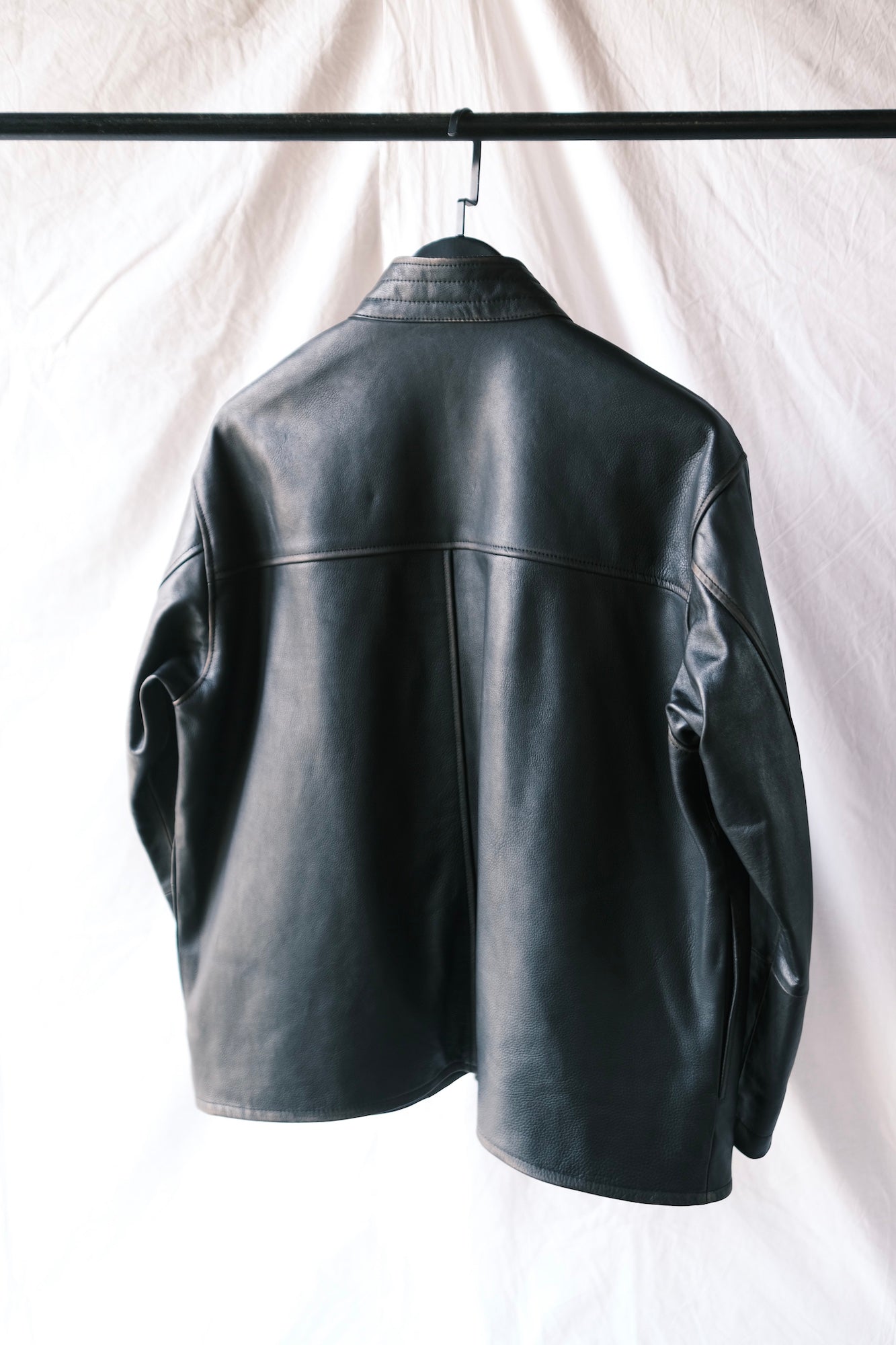 ジャケット・アウター CCU / CHINA SHIRT JACKET-COW BLACK- CCU / CHINA SHIRT JACKET-COW BLACK-｜aIbn Official Online Store